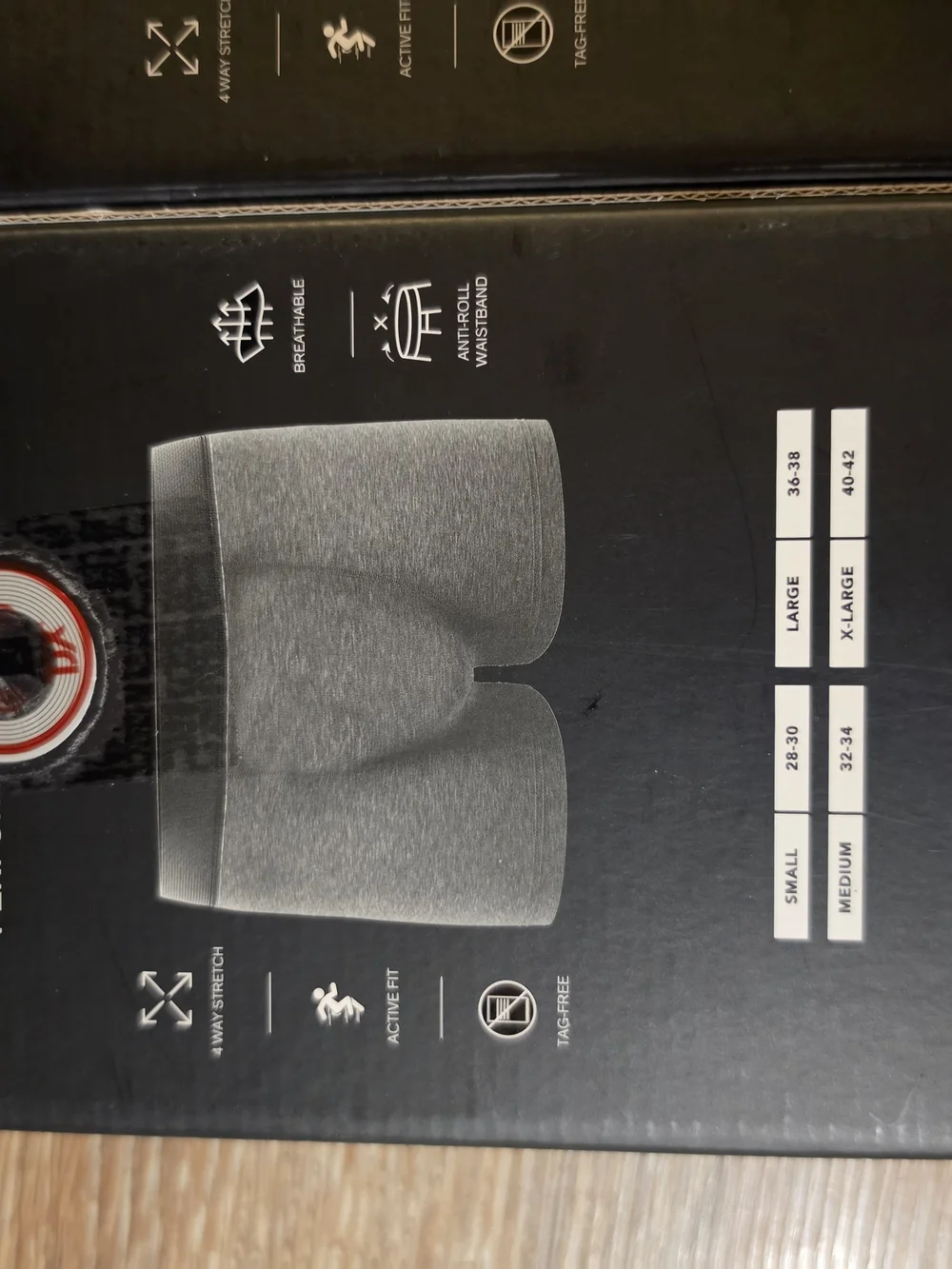 Express Men's Performance Boxer Briefs - Black & Gray (4-Packx2boxes)
